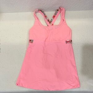 Lululemon Pink Floral Tank Top